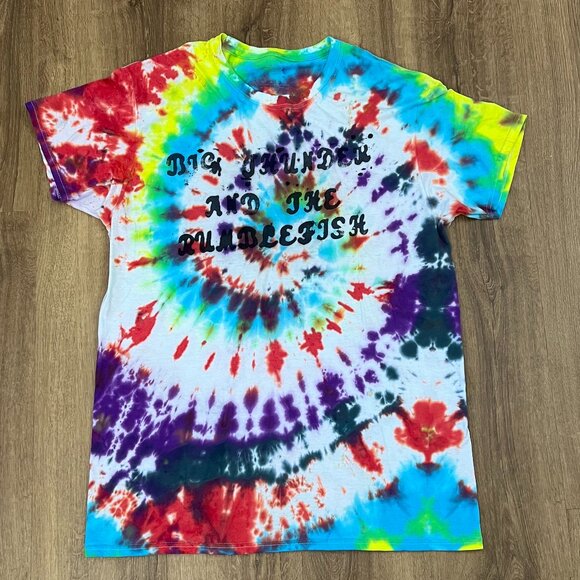 Big Thunder and the Rumblefish Tie Dye Band Tee Sz L - Picture 1 of 6